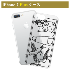 死者の書メジェドホワイトiPhone 7 Plus/8 Plus ケース