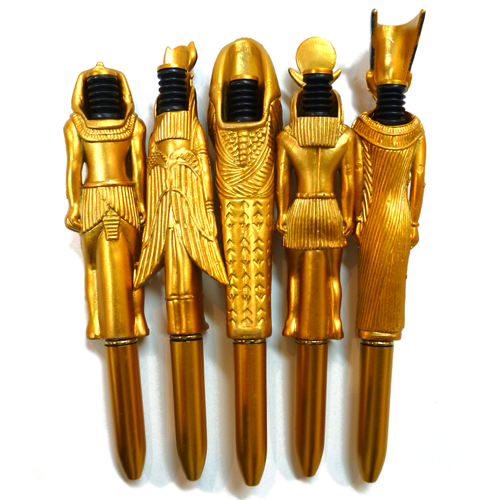 黄金のエジプト立体ボールペン5本セット