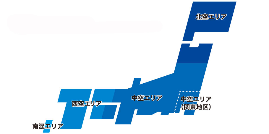 航空自衛隊の基地マップ