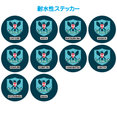 航空救難団耐水性ステッカー