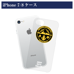 まやロゴマークiPhone 7/8 ケース〈背景色：クリアー〉