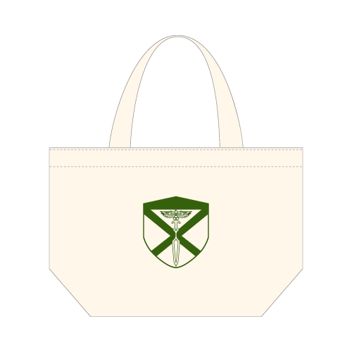 水陸機動団ロゴマーク単色ミニトートバッグ〈単色カラー:緑色〉