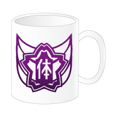 自衛隊体育学校ロゴマーク紫グラデマグカップ