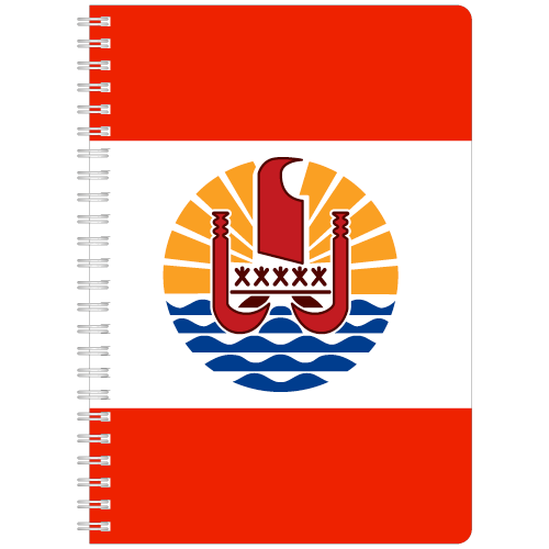 タヒチ国旗A5リングノート