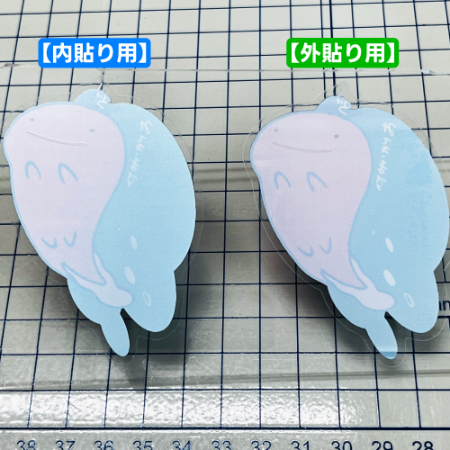 クリアダイカットステッカー