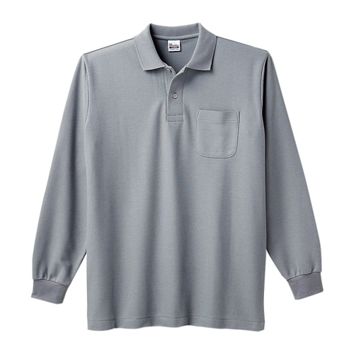 5.8oz T/C長袖ポロシャツ（ポケット付）